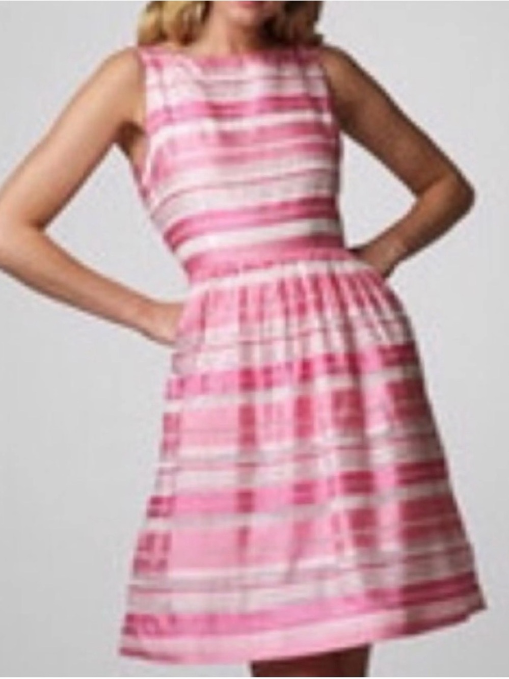 Lilly Pulitzer Eryn Dress pink and white horizontal striped